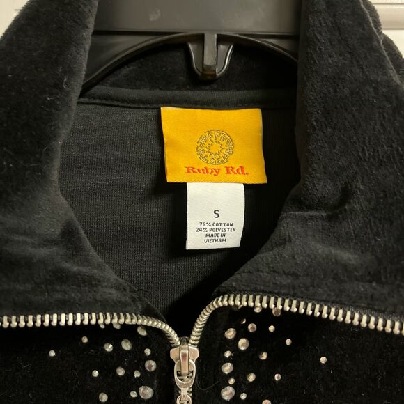 Ruby Rd Zippered Jacket with Bling - Picture 3 of 4